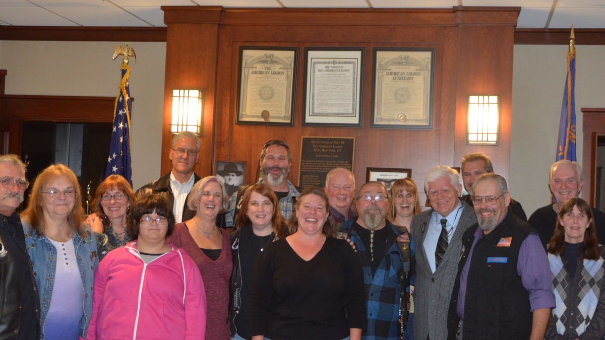 Rep. Larson joins the CT Friends of Veterans at American Legion Post 96