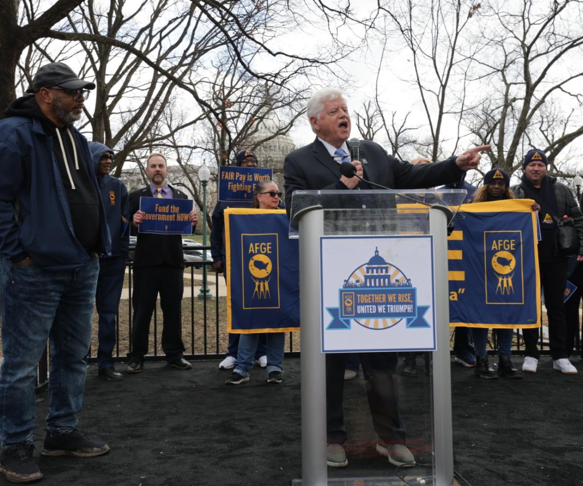 Rep. John Larson Giving Speech About Supporting Workers