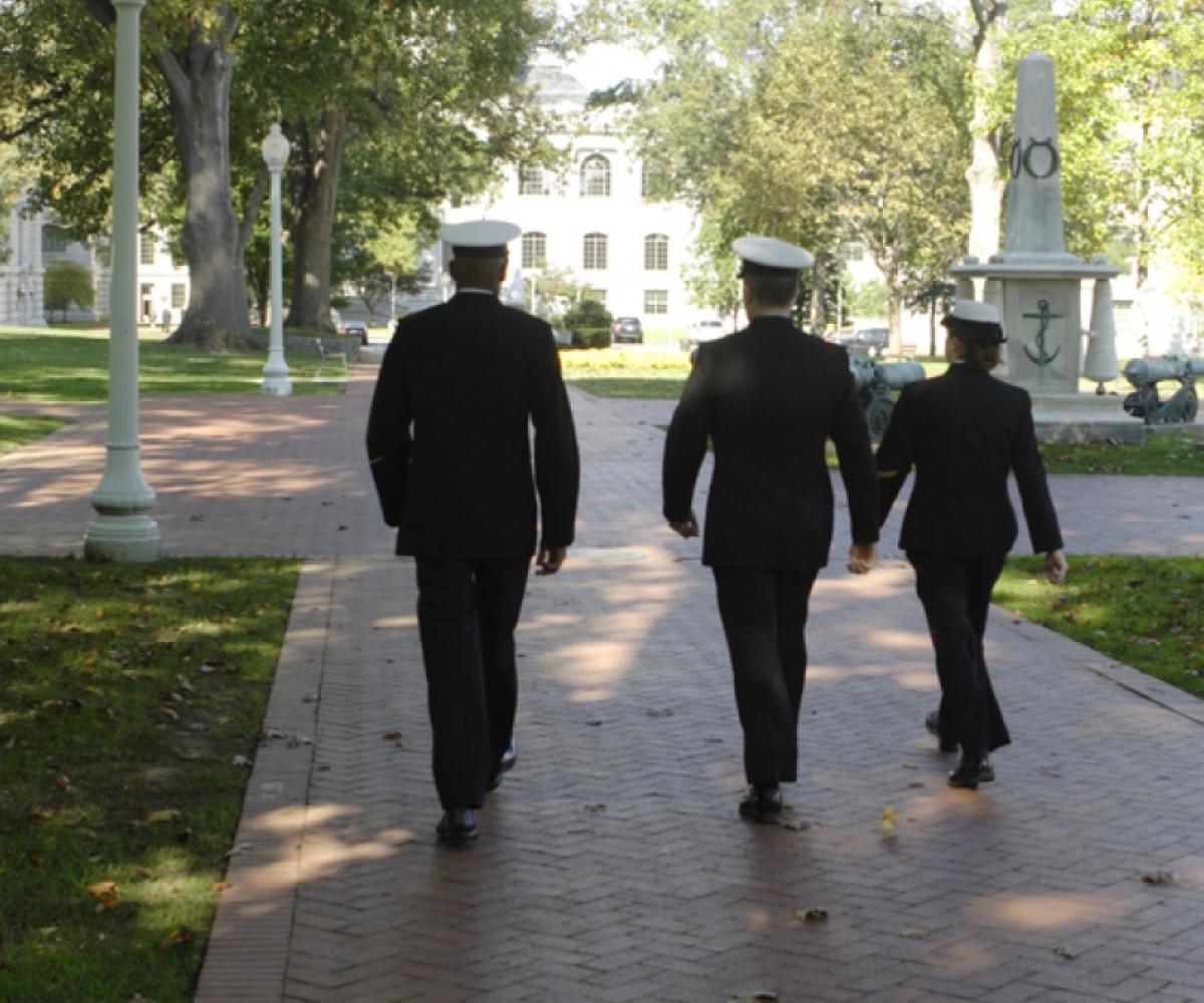 Naval Academy students in Annapolis