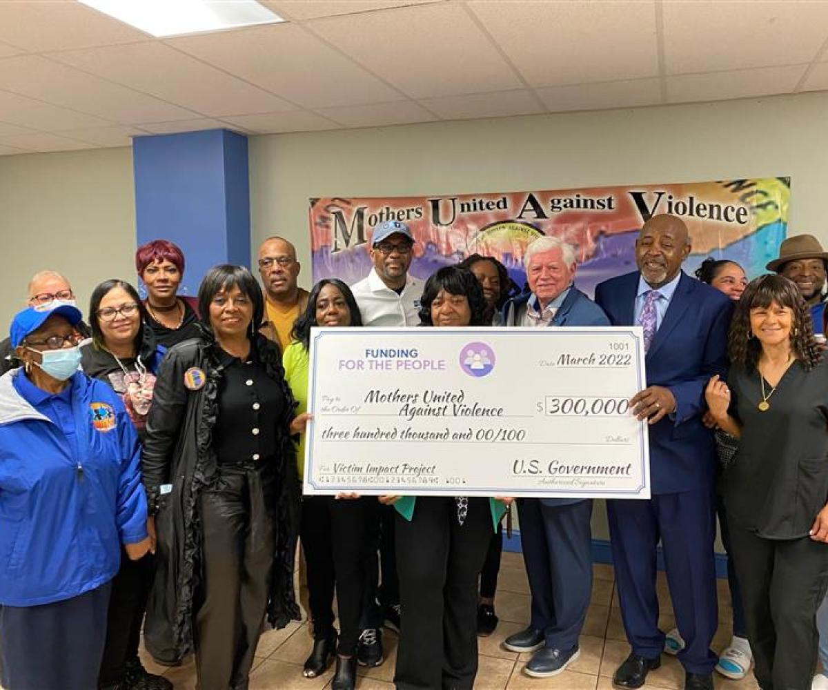 Rep. Larson with Mothers United Against Violence