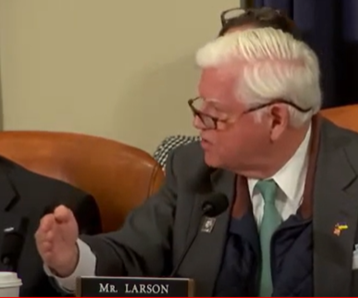 Rep. Larson at the Ways and Means markup