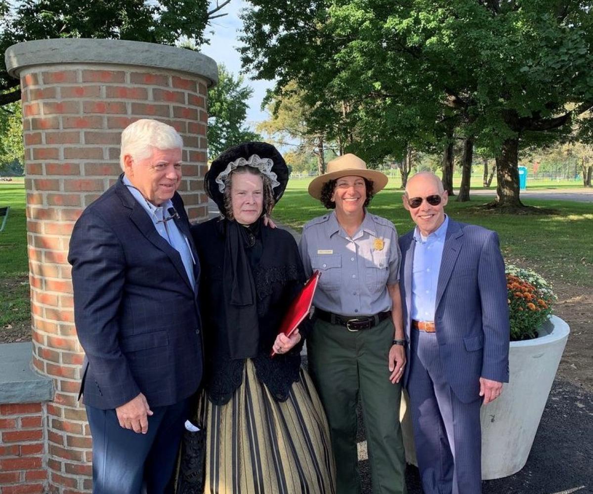 Rep. Larson attends the grand reopening of Colt Park