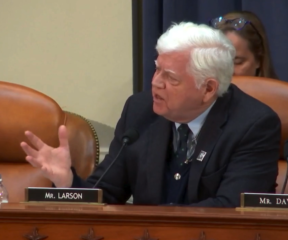 Rep. Larson at a Ways and Means Committee Mark-Up