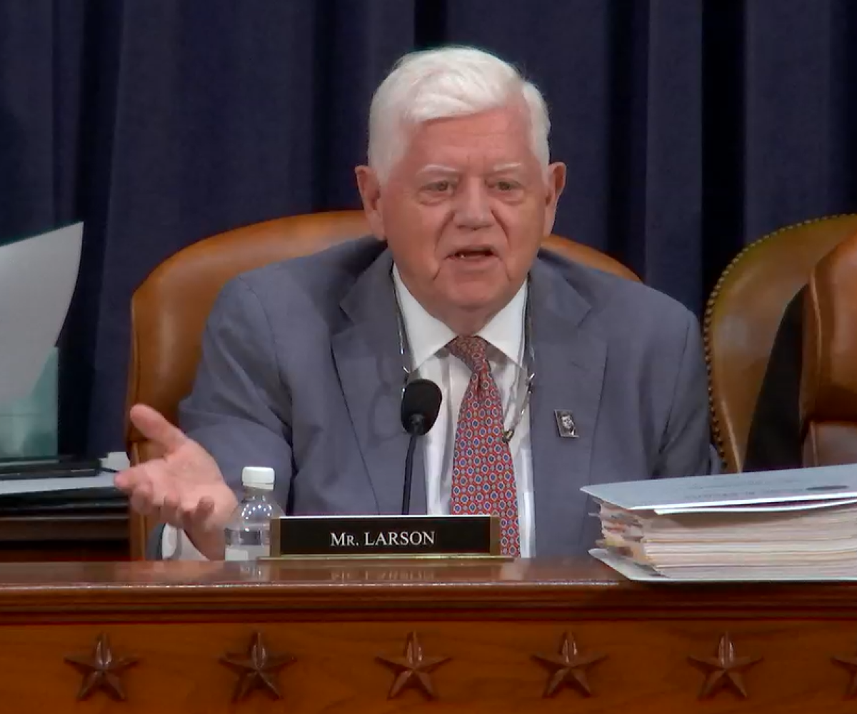 Rep. Larson in a Social Security Subcommittee hearing