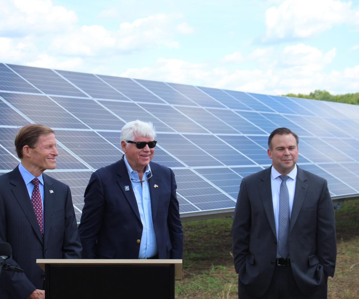Senator Blumenthal, Rep. Larson, and East Windsor First Selectman Jason Bowsza