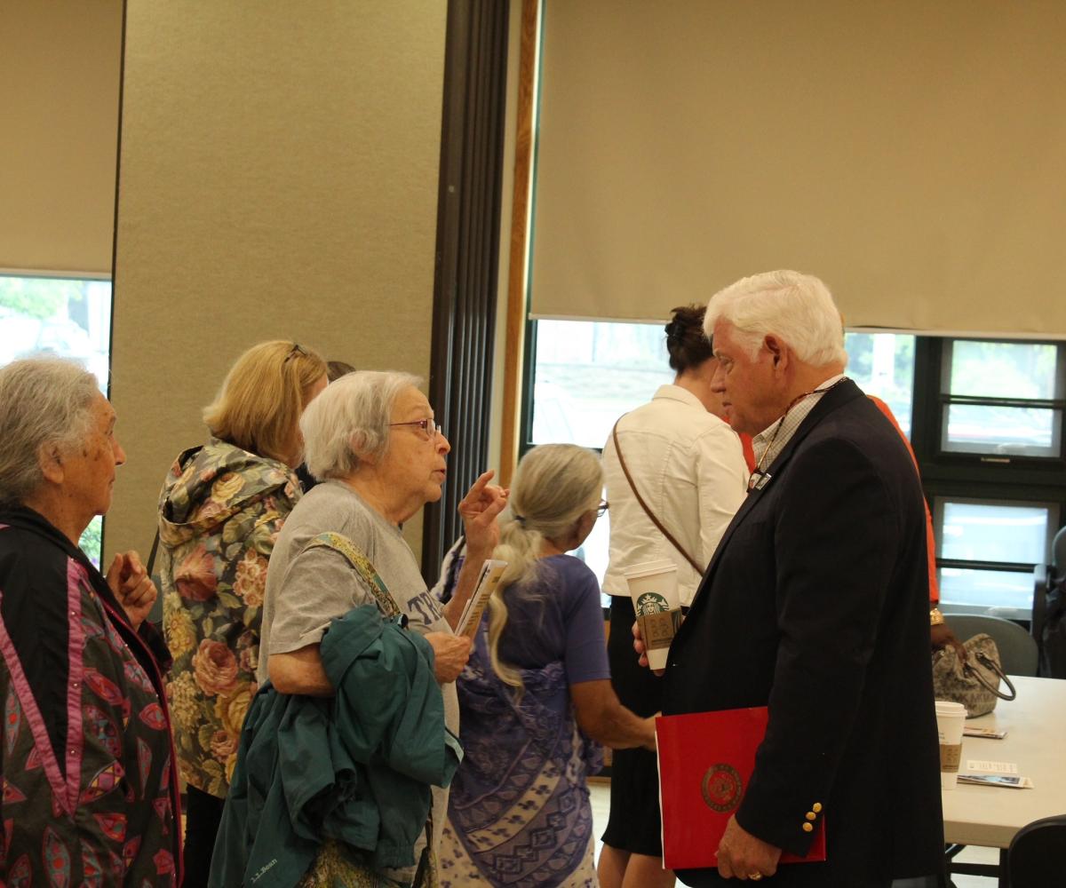 Rep. Larson meets with residents at the West Hartford Senior Center