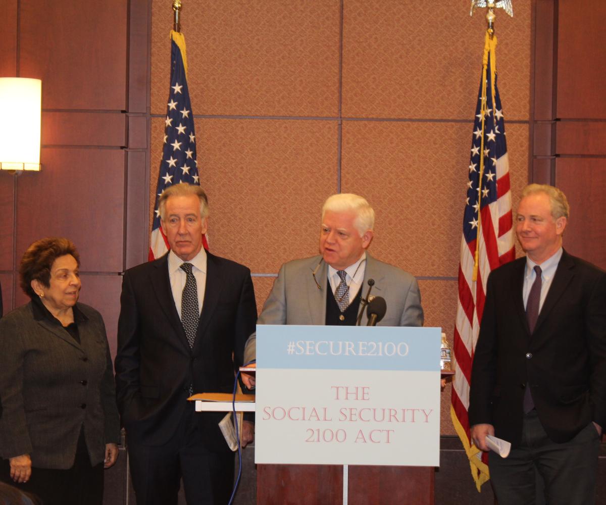 Congressman Larson speaking