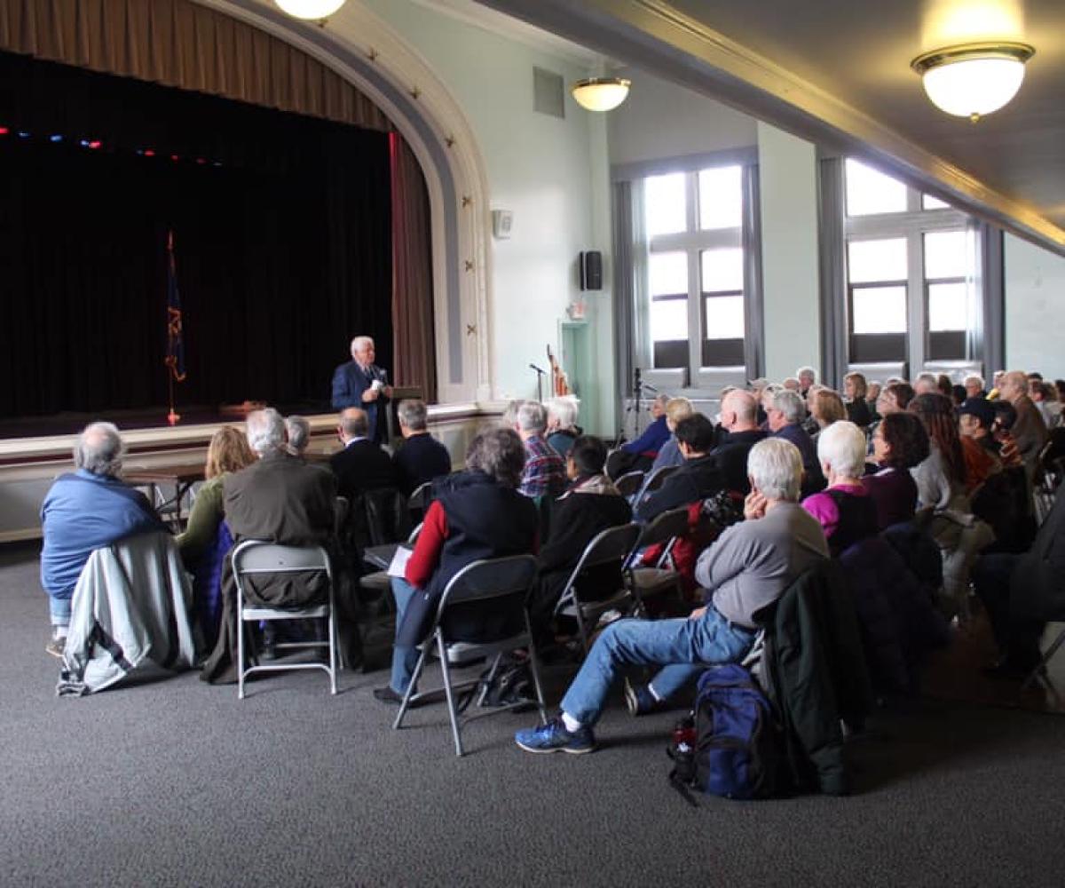 Congressman Larson speaking