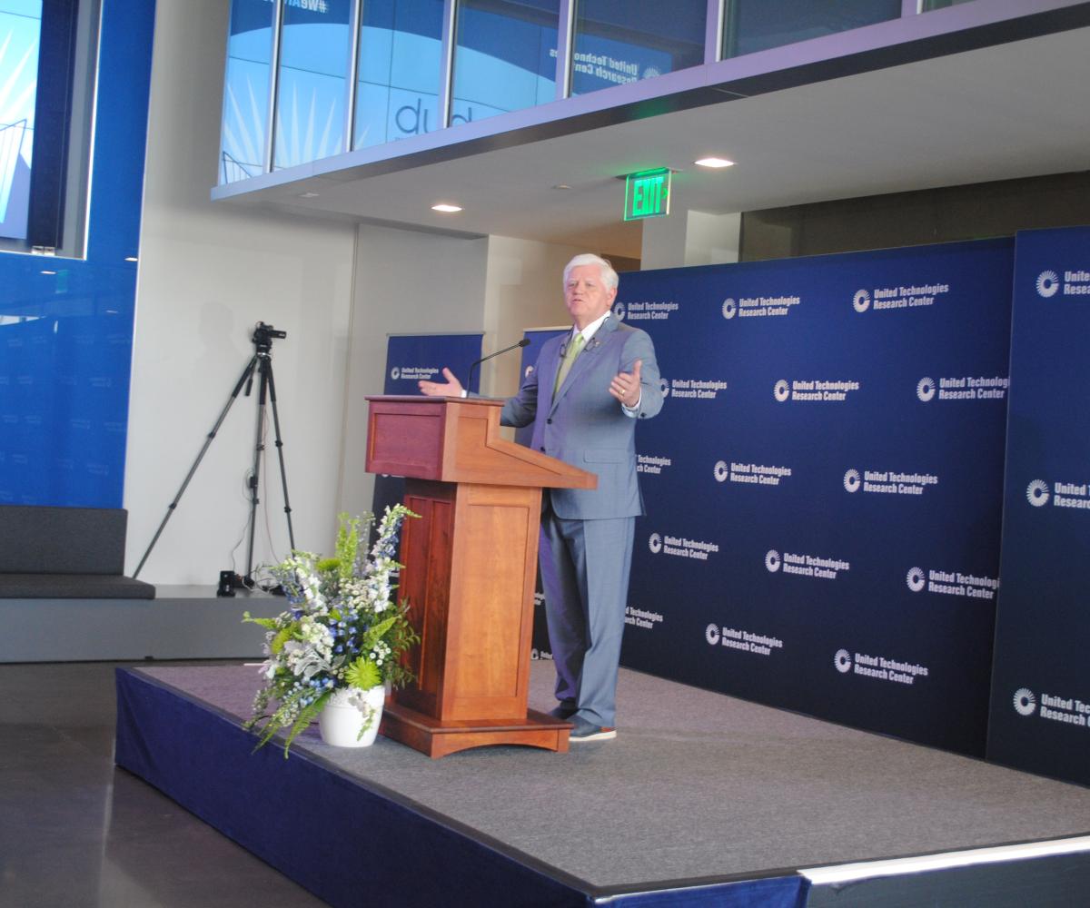 Congressman Larson speaking