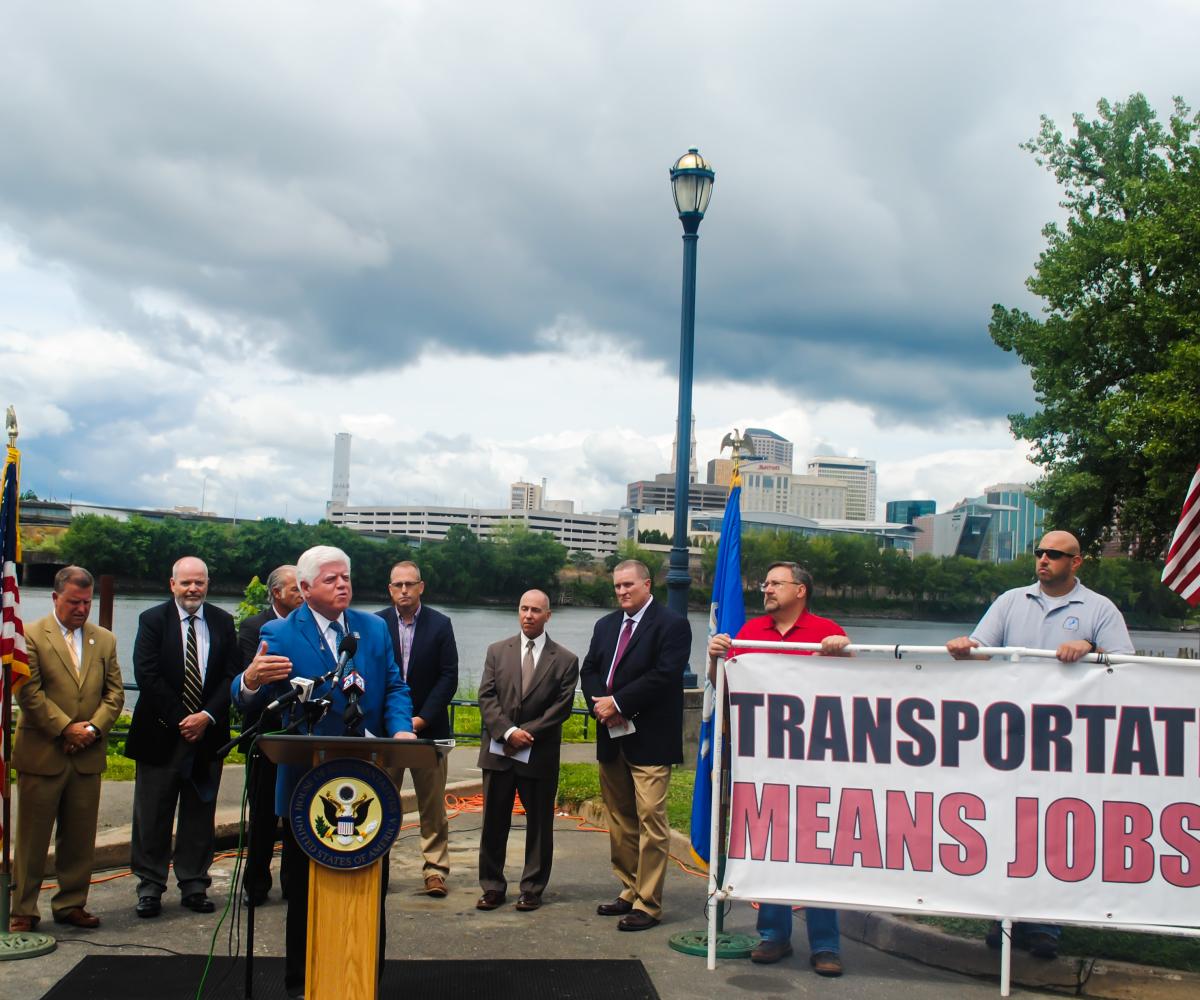 Congressman Larson speaking
