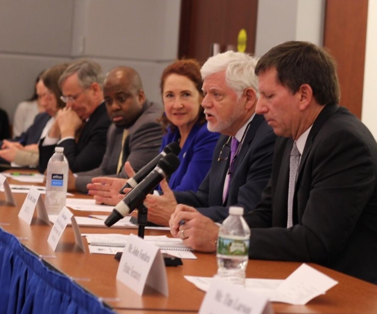 Congressman Larson speaking