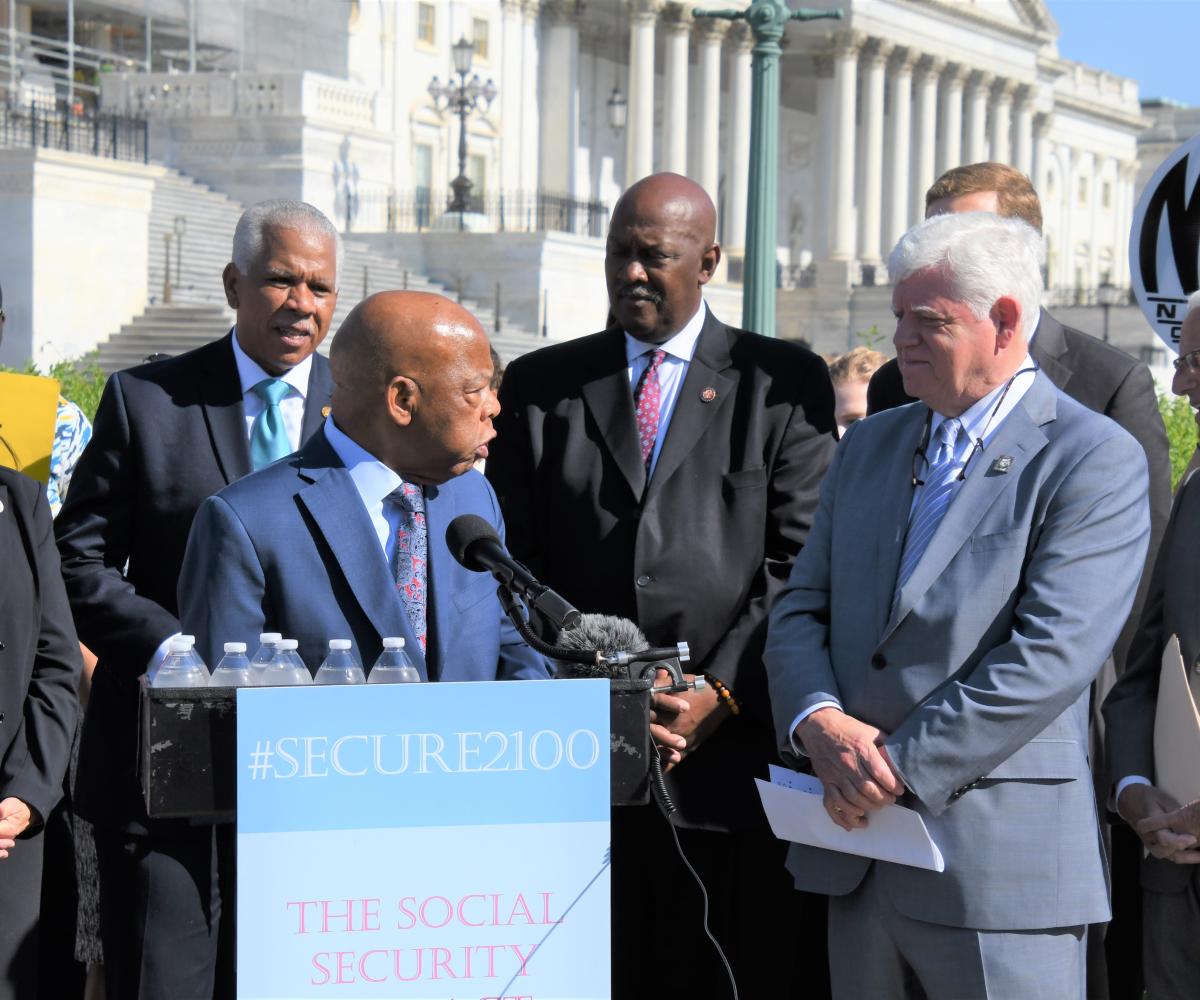 Congressman Larson speaking