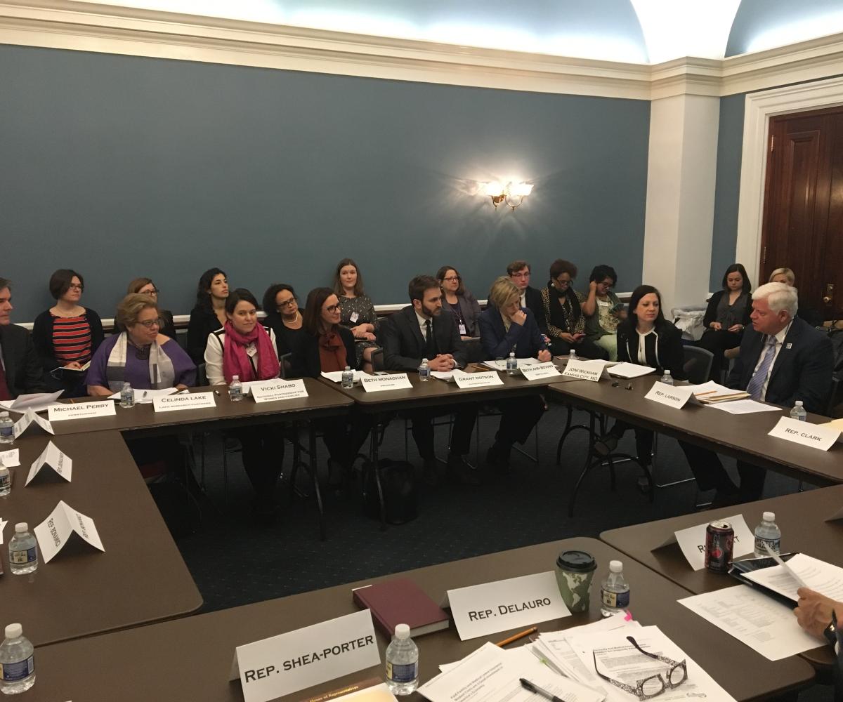 Congressman Larson speaking