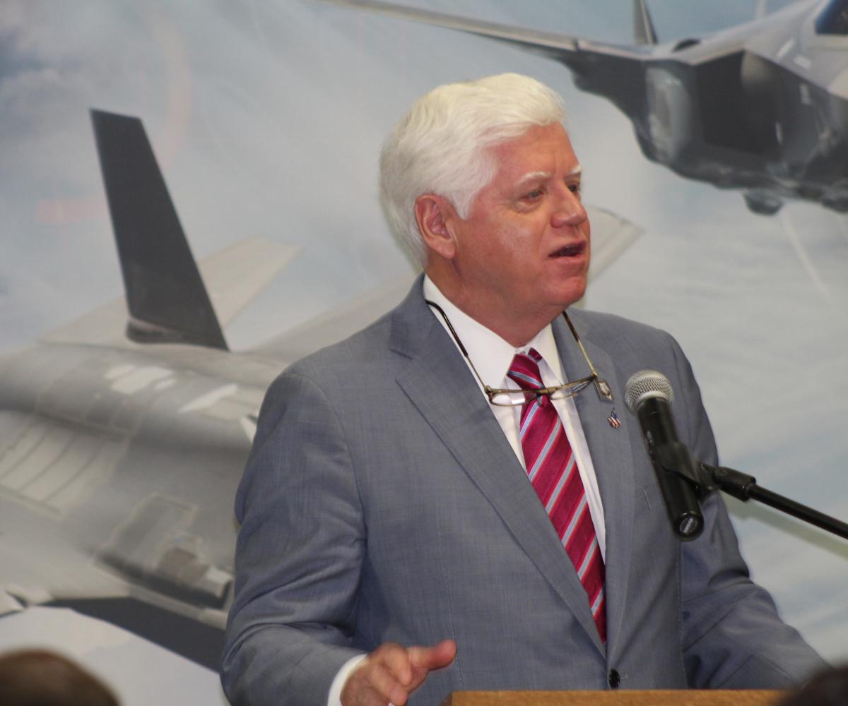 Congressman Larson speaking