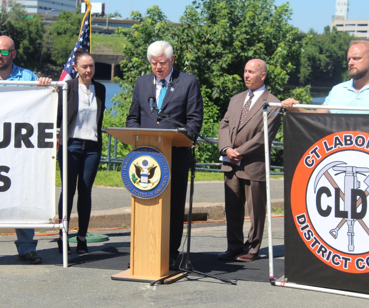 Congressman Larson speaking