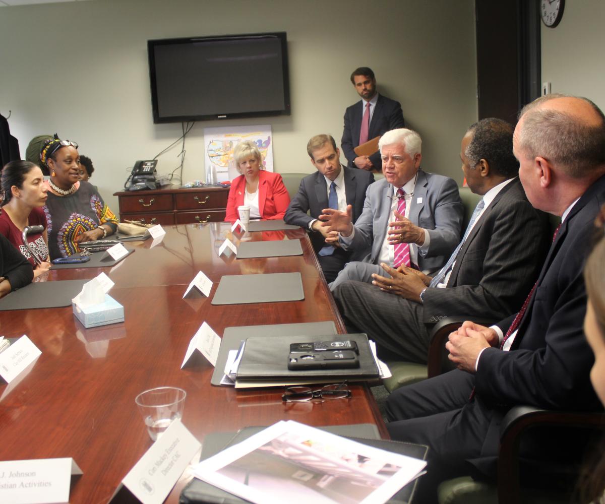 Congressman Larson speaking