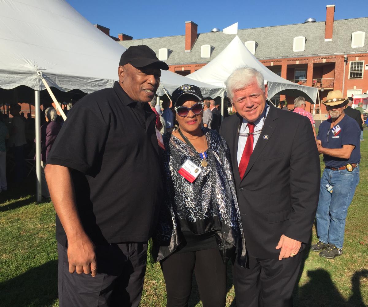 Rep. Larson joined local Vietnam Veterans and their families in Rocky Hill.