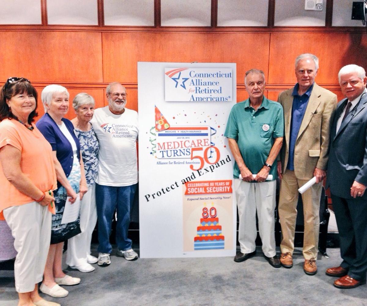 Rep. Larson joins activists in Hartford to celebrate Social Security's 80th anniversary