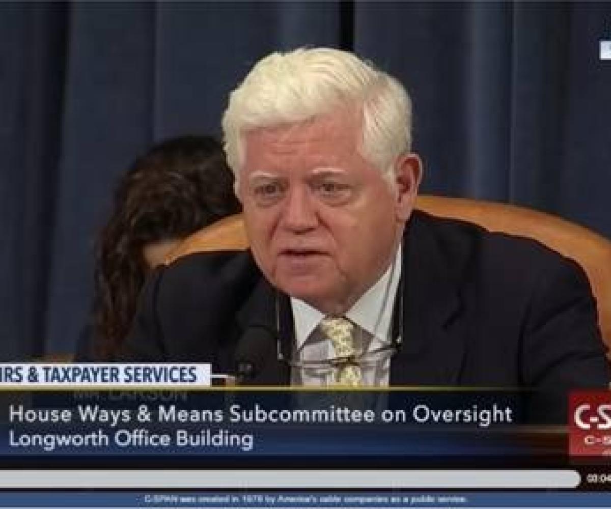 Congressman Larson speaking