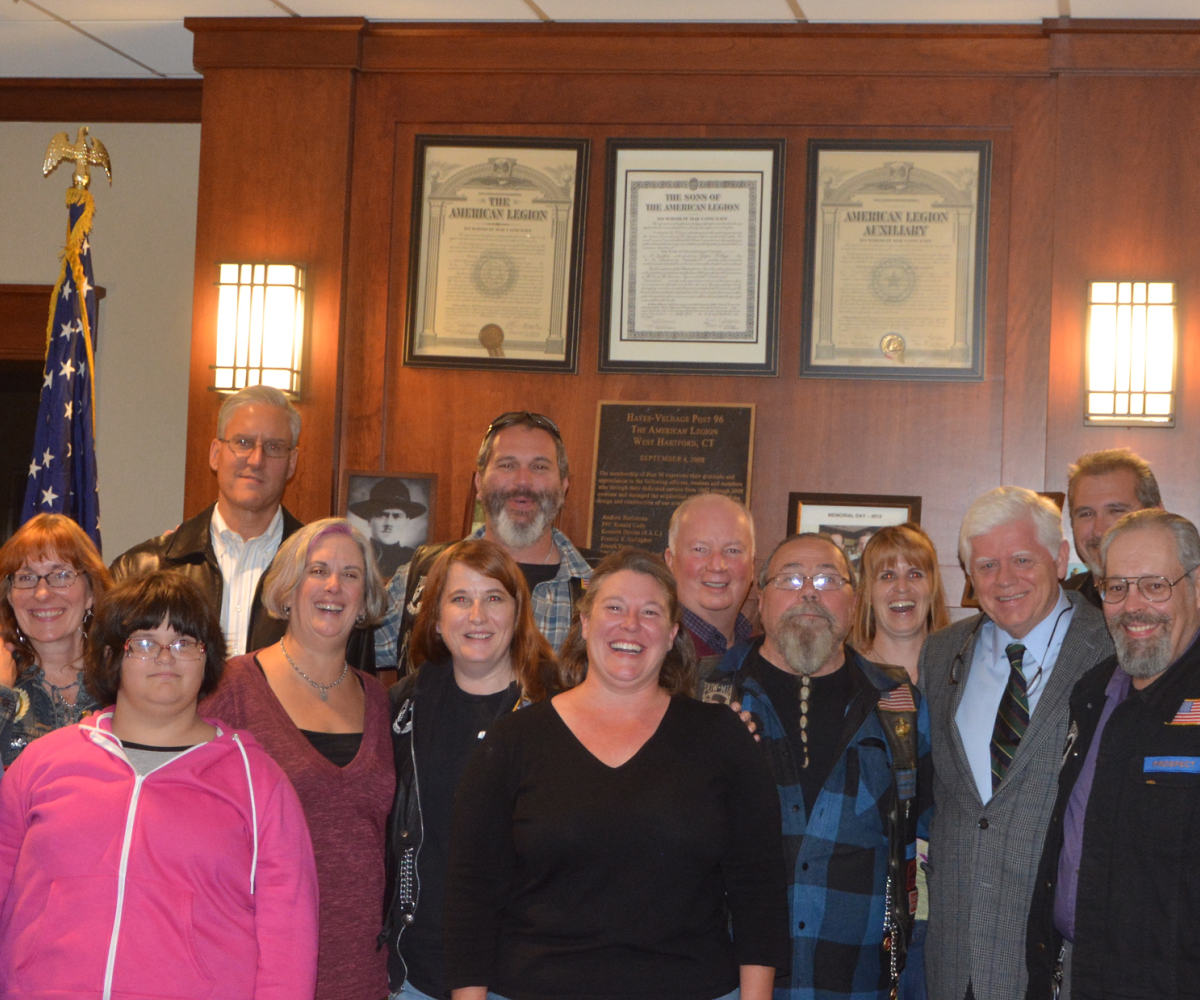 Rep. Larson joins the CT Friends of Veterans at American Legion Post 96