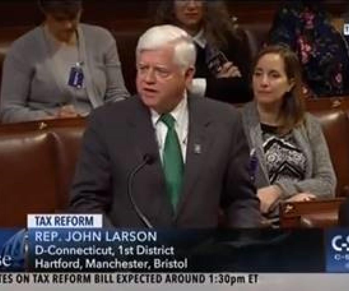 Congressman Larson speaking