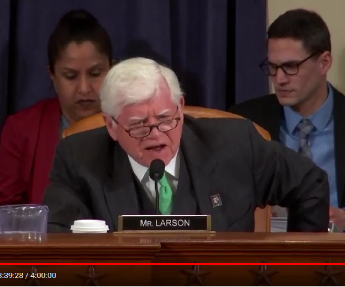 Congressman Larson speaking