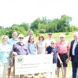 Rep. Larson with former First Selectman Don Stein, Barkhamsted Housing Trust President Christina Lavieri, Housing Enterprises, Inc. President David Berto, and Barkhamsted residents 