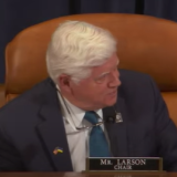 Rep. Larson chairing the hearing. 