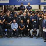Rep. Larson with TLD Manufacturing Academy Graduates