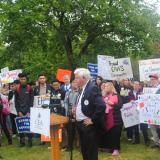 Rep. Larson with teachers and community members in East Hartford