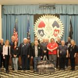 Rep. Larson with IAM workers and Pratt & Whitney leadership