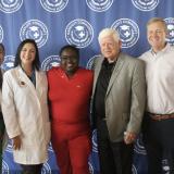 Rep. Larson and Connecticut House Speaker Matt Ritter with CNA graduates in Hartford