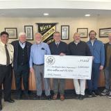 Southington Town Councilor David Zoni, Rep. Larson, Board of Water Commissioners President Bob Berkmoes, Water Department Superintendent Doug Arndt, and Assistant Superintendent Al Fiorillo 