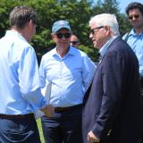 Rep. Larson with Connecticut Commissioner of Agriculture Bryan Hurlburt and Governor Ned Lamont