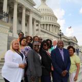 Rep. Larson with Mothers United Against Violence. 