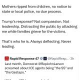 Rep. Larson responds to an accusation from the Trump White House