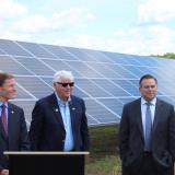 Senator Blumenthal, Rep. Larson, and East Windsor First Selectman Jason Bowsza