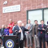 Rep. Larson outside the Middletown Social Security Field Office