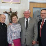 Rep. Larson joins Father Nock, Sister Evans, and Principal Hartling at East Catholic