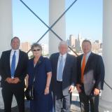 Rep. Larson and Chairman Shuster join other officials atop the Coltsville Dome