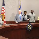 Congressman Larson speaking