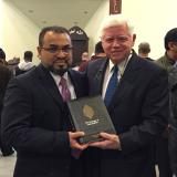 Rep. Larson joins Dr. Reza Mansoor at the Berlin Mosque.