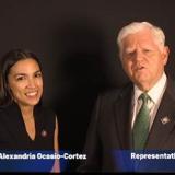 Congressman Larson with AOC