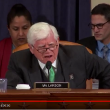 Congressman Larson speaking