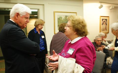 Rep. Larson speaks with seniors in Manchester
