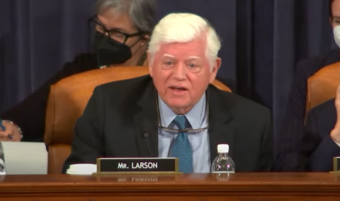 Rep. Larson at the Ways and Means hearing.