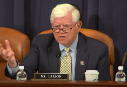 Rep. Larson at the Ways and Means hearing.
