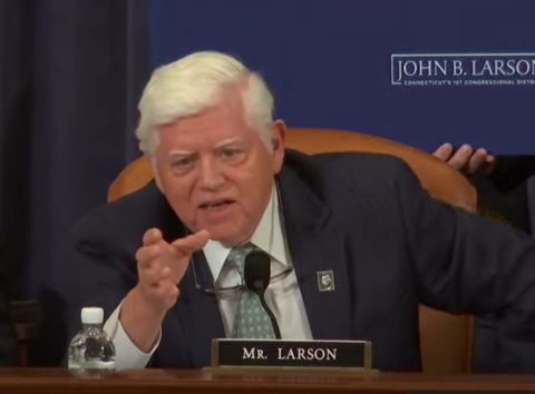 Rep. Larson at the Ways and Means hearing.
