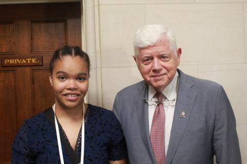 Rep. Larson with CAC Winner
