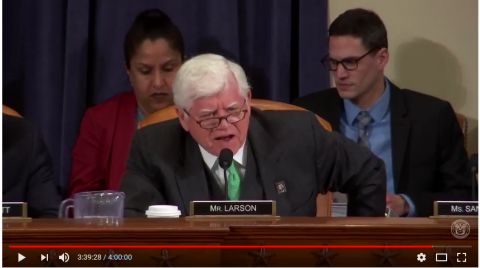 Congressman Larson speaking